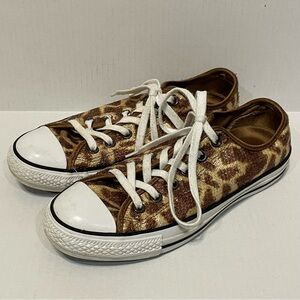 Converse Chuck Taylor Lo John Varvatos Giraffe Sequin Ox M7 W9 Limited Edition